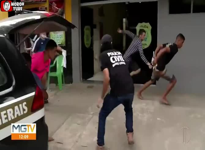 Video :A tree in Brazil stops two robbers